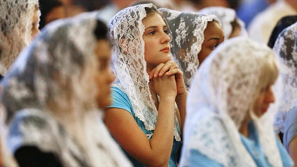 Reverence beyond lace veils